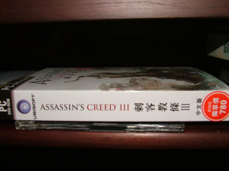 game 經典電腦遊戲 刺客教條3 三 Assassin's Creed III 中文版 正版 完整盒裝+畫冊+明信片