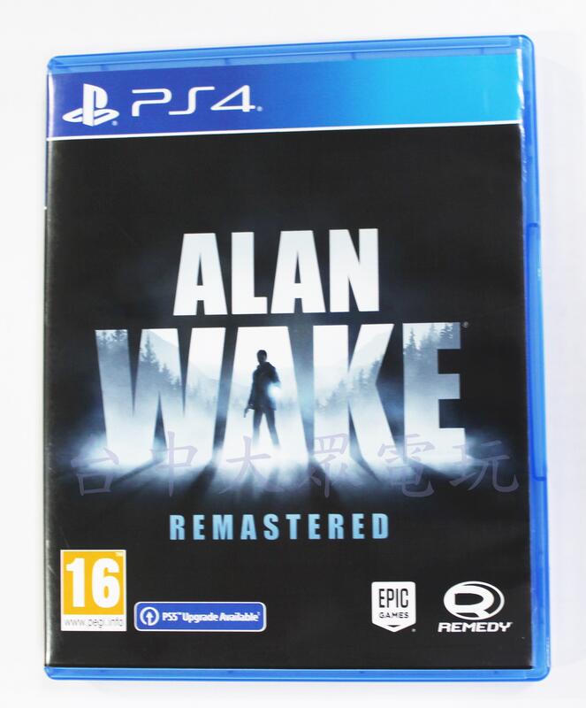PS4 心靈殺手 重製版 Alan Wake Remastered (國際版 中文版)**(二手商品)【台中大眾電玩】