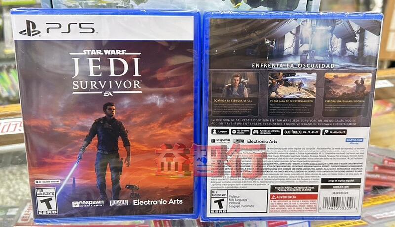 『台南益智行』PS5 星際大戰 絕地：倖存者 STAR WARS Jedi: Survivor 中英日文歐版 