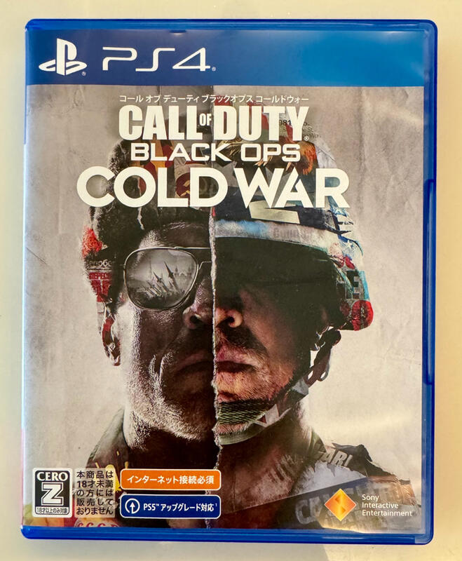 二手 PS4遊戲片 日版 日文版 決勝時刻：黑色行動冷戰 Call of Duty Cold War COD冷戰
