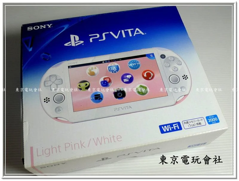 現貨~原裝主機『東京電玩會社』【PSV】PS VITA 2000型 主機 (淡粉紅/白色) 日本帶回，限定色 稀有機