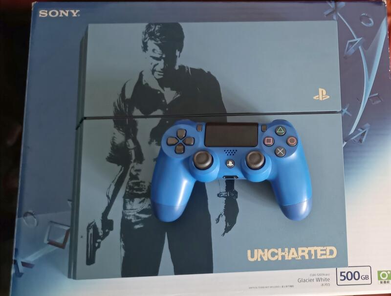 PS4主機 秘境探險限定版 1TB CUH-1207A 版本6.72可改機 二代藍色手把