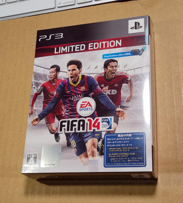新品！PS3日版遊戲- FIFA 14 國際足盟大賽 14 精裝版 限定版（瘋電玩）