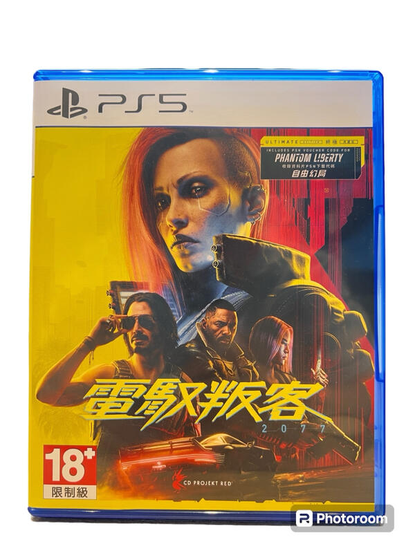 （含DLC)二手PS5 電馭叛客2077 終極版 cyberpunk 2077 自由幻局 繁體中文版