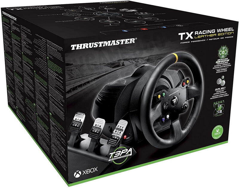 (宅配免運費)THRUSTMASTER TX RACING WHEEL LEATHER TXLE 賽車方向盤 XBOX