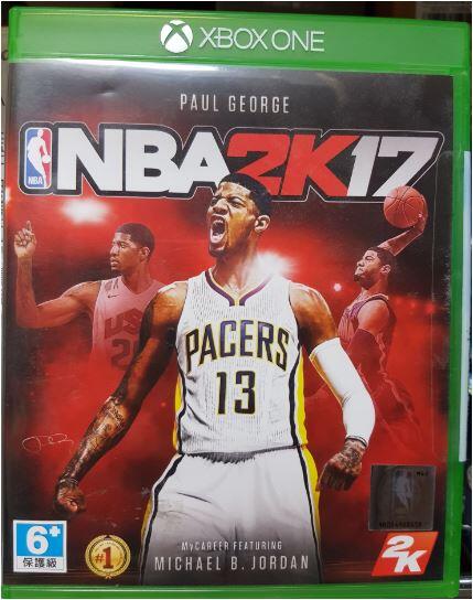[外殼完整、光碟片佳] XBOX ONE 正版遊戲片 NBA 2K17 中英文版