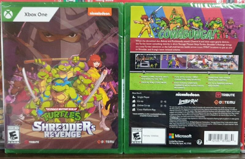 【全新商品】XBOX ONE遊戲 Ninja Turtles 忍者龜：許瑞德的復仇 美版實體版