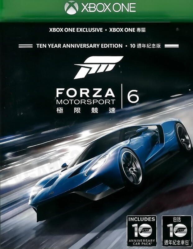 【二手遊戲】XBOX ONE XBOXONE 極限競速6 賽車 FORZA MOTOSPORT 6 中文版 台中恐龍電玩