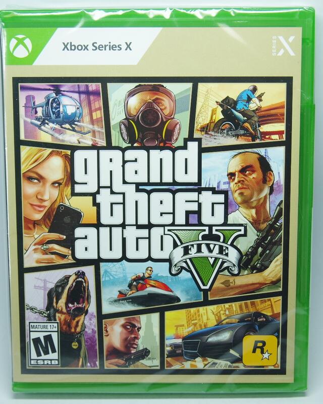 【電玩戰場】(全新) Xbox Series X 俠盜獵車手 5 中文版 GTA V Grand Theft Auto