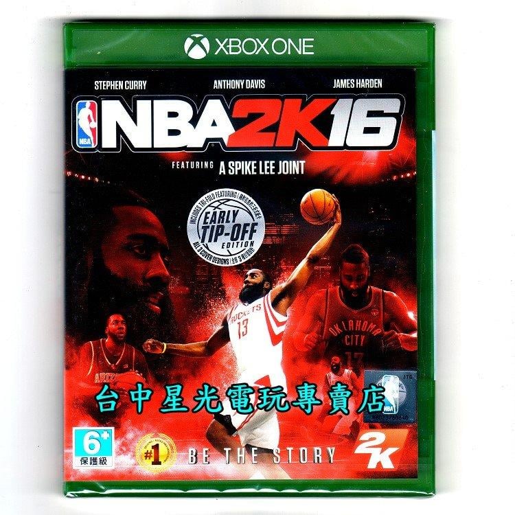 缺貨【Xbox One原版片】☆ NBA 2K16 ☆中文版全新品【台中星光電玩】