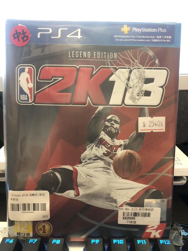 【搖感電玩】中古片 - PS4 - NBA 2K18 傳奇版