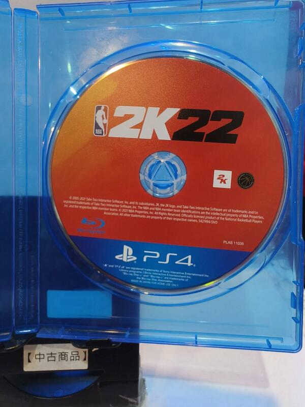 【德周 新竹店】(二手含稅) PS4 NBA 2K22 中文版(裸裝片)【EM1777】