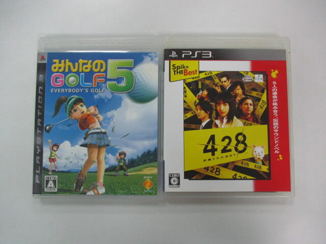 PS3 日版 GAME 2品套組 428-被封鎖的澀谷-/全民高爾夫5(光碟刮傷)(42241119) 