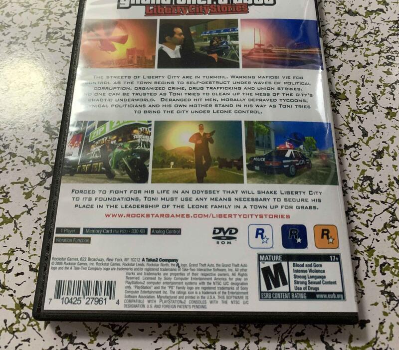 『星之漫』PS2 彩盤有盒 liberty city stories 英文版