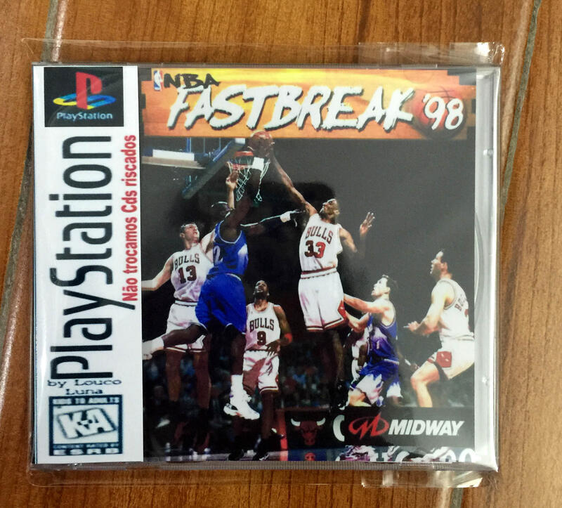 『星之漫』P1 盒裝彩盤附邊紙  NBA FAST BREAK 98 英文版