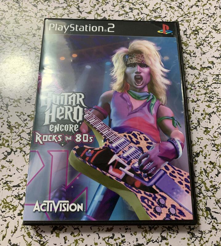 『星之漫』PS2 彩盤有盒 吉他英雄 80年代 英文版