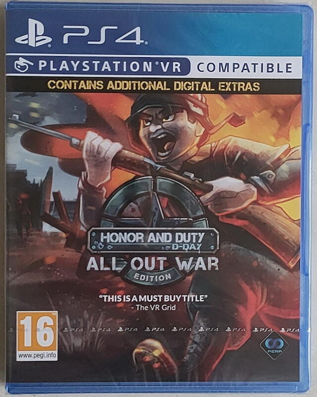 PS4遊戲 Honor And Duty 榮譽 英文 VR PSVR和手柄能玩 現貨 全新