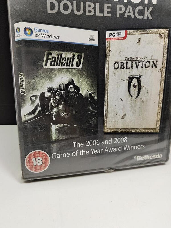 【現貨】fallout3 輻射3 +上古卷軸4 湮沒 合集 PC盒裝正版游戲光盤