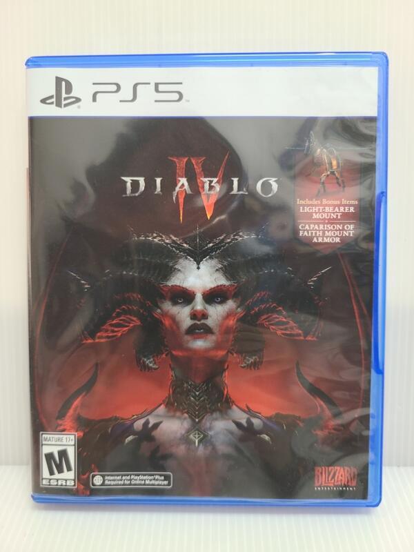 PS5 暗黑破壞神 4 Diablo IV 中文版  二手 盒裝保存良好光碟無刮痕