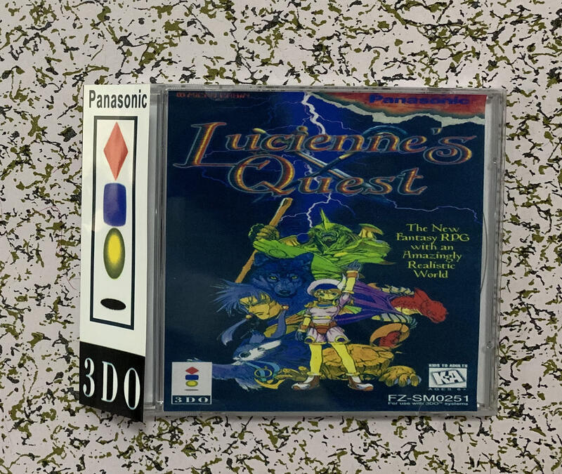 3DO 盒裝彩盤附邊紙 Lucienne's Quest 英文版『兩盤起售』