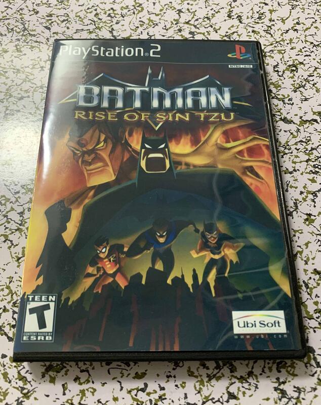 PS2 彩盤有盒 蝙蝠俠 罪惡上升 英文版『兩盤起售』