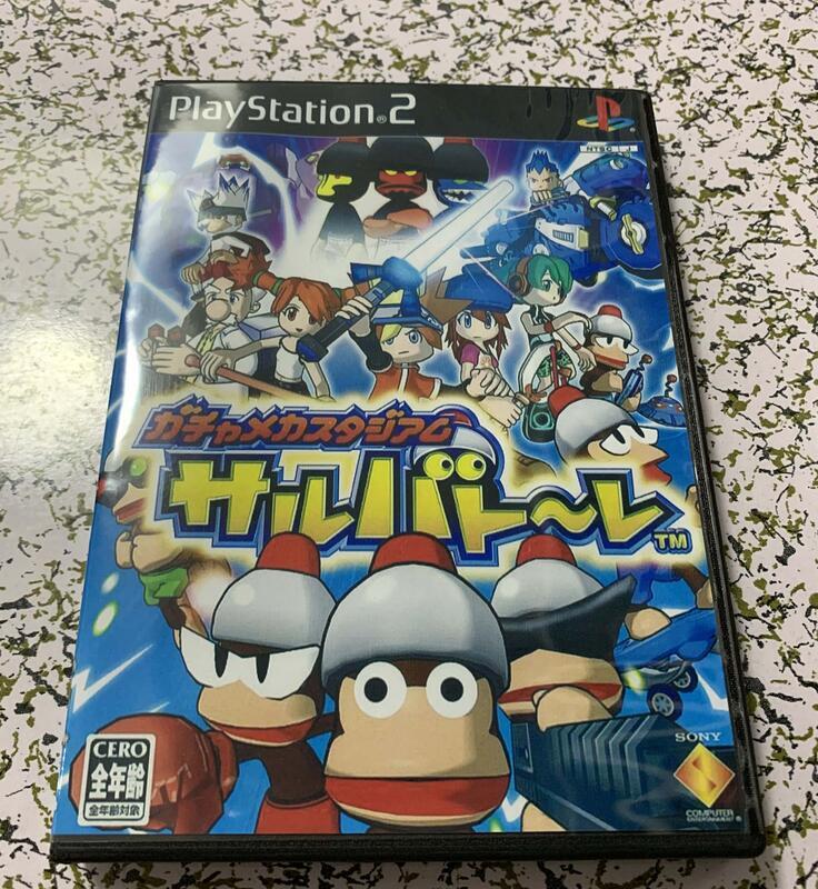 PS2 彩盤有盒 捉猴競技場 中文版 中文配音『兩盤起售』