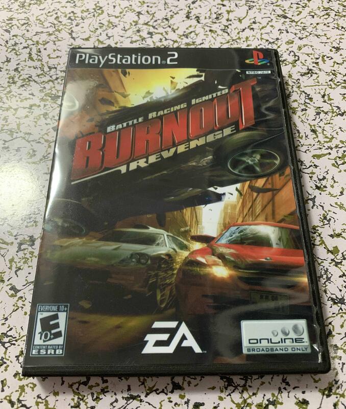 PS2 彩盤有盒 burnout revenge 英文版『兩盤起售』
