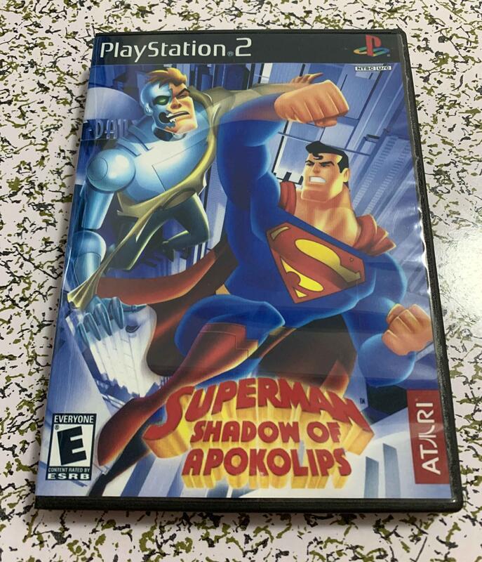 PS2 彩盤有盒 超人 Shadow of Apokolips 英文版『兩盤起售』