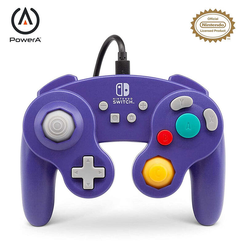 PowerA switch NS GameCube NGC 任天堂明星大亂鬥有線遊戲手柄