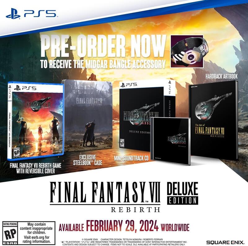 PS5 Final Fantasy VII 最終幻想7重生 鐵盒版豪華版限定版典藏版