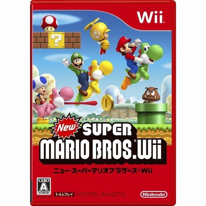 Wii　新超級瑪利歐兄弟 (New 超級瑪莉歐)　純日版 二手品