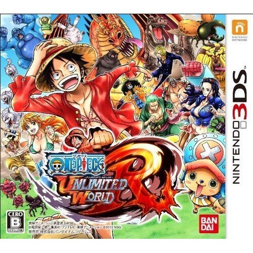 3DS　航海王 無限世界 赤紅 (海賊王 One Piece)　純日版 (3DS台灣中文機不能玩)　二手品