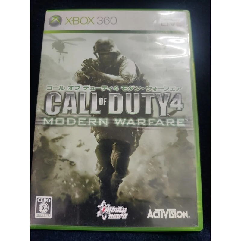 xbox360遊戲片 純日版  決勝時刻 4：現代戰爭 Call of Duty 4 含稅附發票