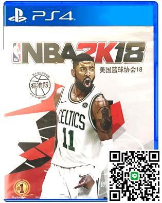 中文 全新正版原裝PS4遊戲光盤 籃球 NBA 18 NBA2K18  國水通用