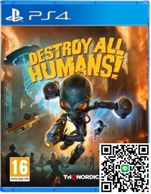 中文 全新正版原裝PS4遊戲光盤 毀滅全人類 DESTROY ALL HUMANS