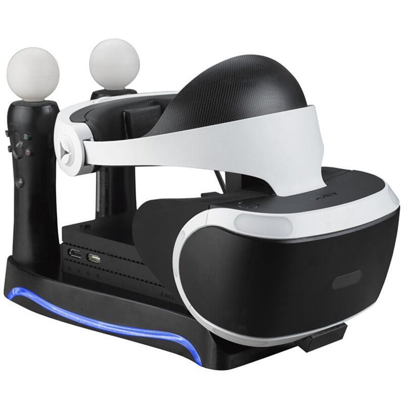 台灣現貨二代 PS4VR 四合一 多功能手柄 座充支架VR遊戲手柄充電器底座  露天市集  全台最大的網路購物市集