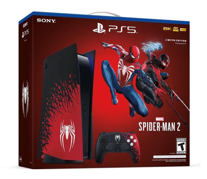 【現貨不用等】SONY Playstation 5 PS5 蜘蛛人2同捆主機 光碟版 同捆 蜘蛛人