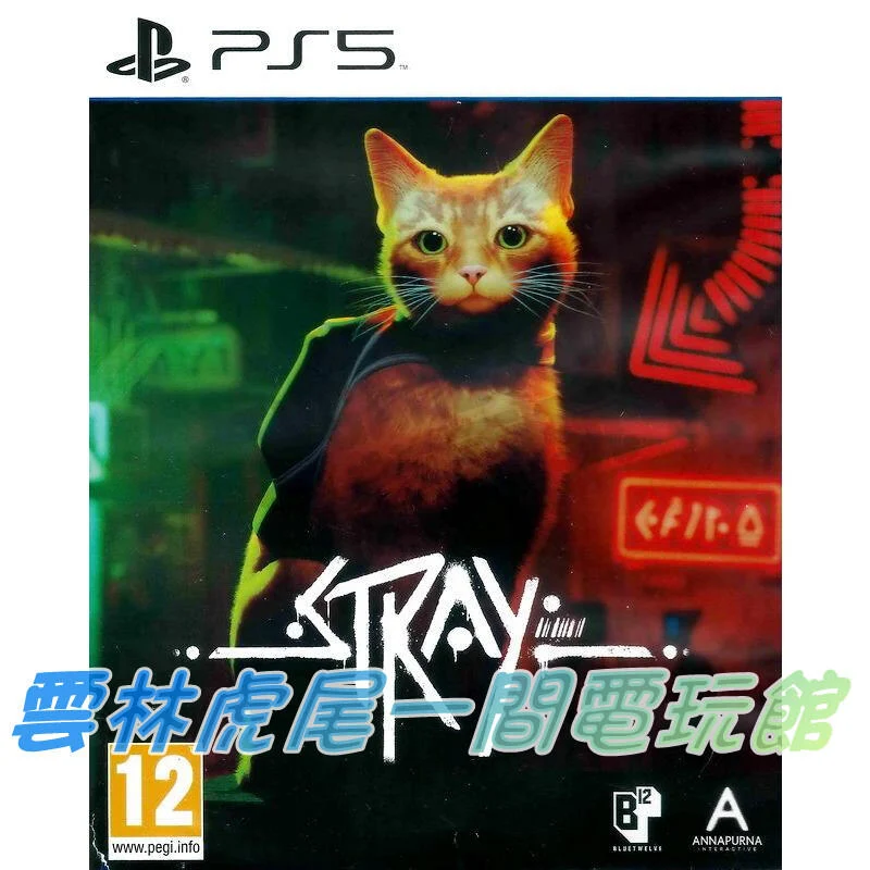 【PS5遊戲片】PS5 浪貓 Stray ▶中文版二手中古◀雲林虎尾一間電玩館
