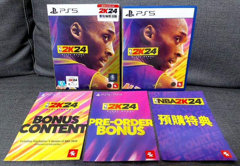 【極新現貨】PS5 NBA 2K24 黑曼巴版 可嘉義自取 NBA 2K24 KOBE豪華版 限定版 典藏版
