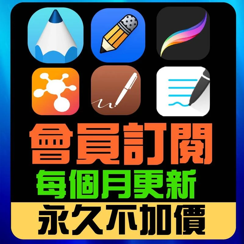 Goodnotes 6 Goodnotes 5 procreate 筆記軟體 官方 可每月更新 Notability