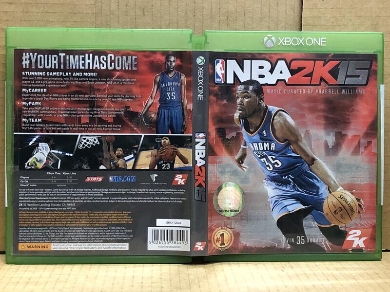 Xbox One 美國職業籃球 NBA 2K15 (中文版) 二手
